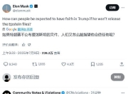 马斯克：“美国党”将披露爱泼斯坦文件